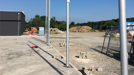 Fundament ohne Flurschaden