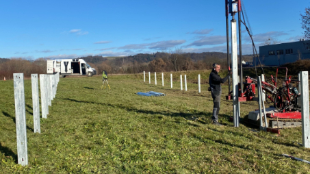 Fundament ohne Flurschaden